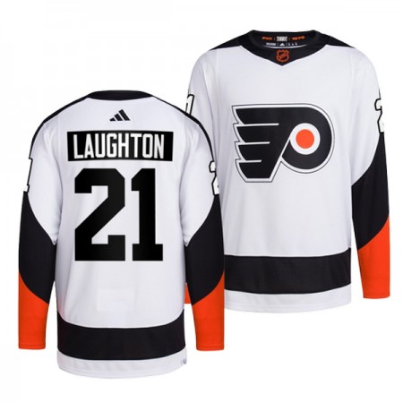 Män Ishockey Philadelphia Flyers tröja Scott Laughton 21 Adidas 2022-23 Vit Reverse Retro 2.0 Authentic